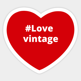 Love Vintage - Hashtag Heart Sticker